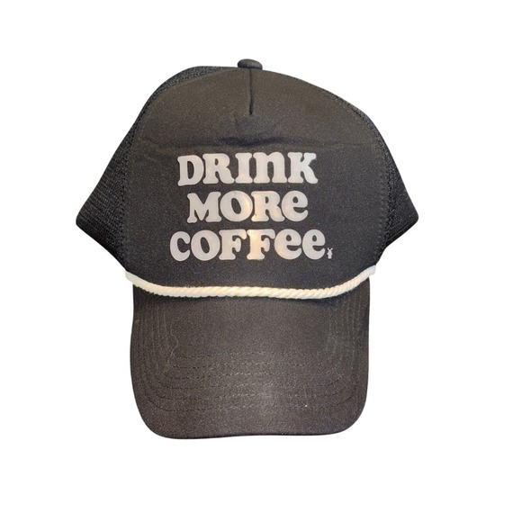 Dutch Bros Other - Dutch Bros Coffee Drink More Coffee‎ Black Mesh Trucker Hat Snapback Rope Cap